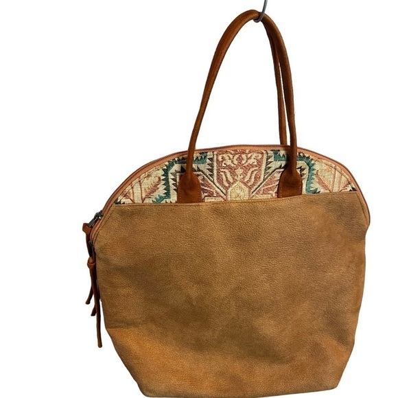 Atenti Boho Southwest Inspired Zippered Hangbag USA Made - Picture 2 of 12
